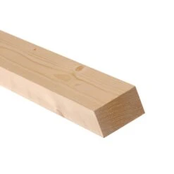 Smooth Planed Square Edge Spruce Timber (L)2.4m (W)96mm (T)34mm, Pack Of 6 253246