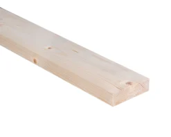Smooth Planed Square Edge Whitewood Spruce Timber (L)2.4m (W)94mm (T)27mm, Pack Of 4