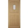 Stable Frosted Glazed Cottage White Oak Veneer External Front Door, (H)1981mm (W)762mm -WoodDepot Shop stable frosted glazed cottage white oak veneer external front door h 1981mm w 762mm5397007097689 01bq