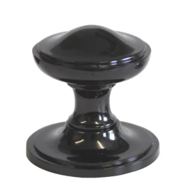 The House Nameplate Company Black Nickel Effect Brass Round External Door Knob (Dia)80mm