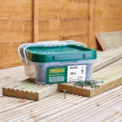 Timbadeck PZ Double-countersunk Carbon Steel Decking Multipurpose Screw (Dia)4.5mm (L)65mm, Pack Of 1300 -WoodDepot Shop timbadeck pz double countersunk carbon steel decking multipurpose screw dia 4 5mm l 65mm pack of 13005052931058808 02i