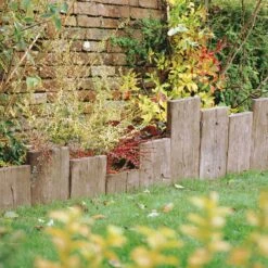 Traditional Stonewood Sleeper Corner (L)25cm (T)4cm, Pack Of 46 -WoodDepot Shop traditional stonewood sleeper corner l 25cm t 4cm pack of 465015111064198 02i bq