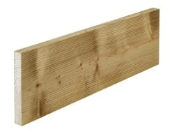 Treated Whitewood Spruce Timber (L)2.4m (W)150mm (T)22mm, Pack Of 4