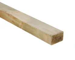 Treated Whitewood Spruce Timber (L)2.4m (W)75mm (T)47mm, Pack Of 4
