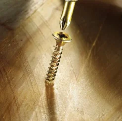 TurboGold Yellow-passivated Carbon Steel Screw (Dia)5mm (L)90mm, Pack Of 100 -WoodDepot Shop turbogold yellow passivated carbon steel screw dia 5mm l 90mm pack of 1005052931650484 01i