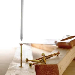 TurboGold Yellow-passivated Carbon Steel Screw (Dia)5mm (L)90mm, Pack Of 100 -WoodDepot Shop turbogold yellow passivated carbon steel screw dia 5mm l 90mm pack of 1005052931650484 02i