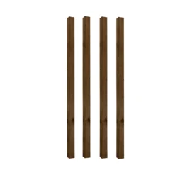 UC4 Brown Square Wooden Fence Post (H)1.8m (W)75mm, Pack Of 4 -WoodDepot Shop uc4 brown square wooden fence post h 1 8m w 75mm pack of 45013053173077 10c bq