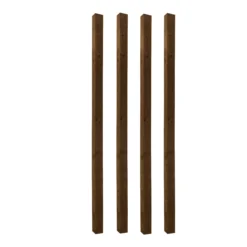 UC4 Brown Square Wooden Fence Post (H)2.1m (W)75mm, Pack Of 4 -WoodDepot Shop uc4 brown square wooden fence post h 2 1m w 75mm pack of 45013053173107 10c bq