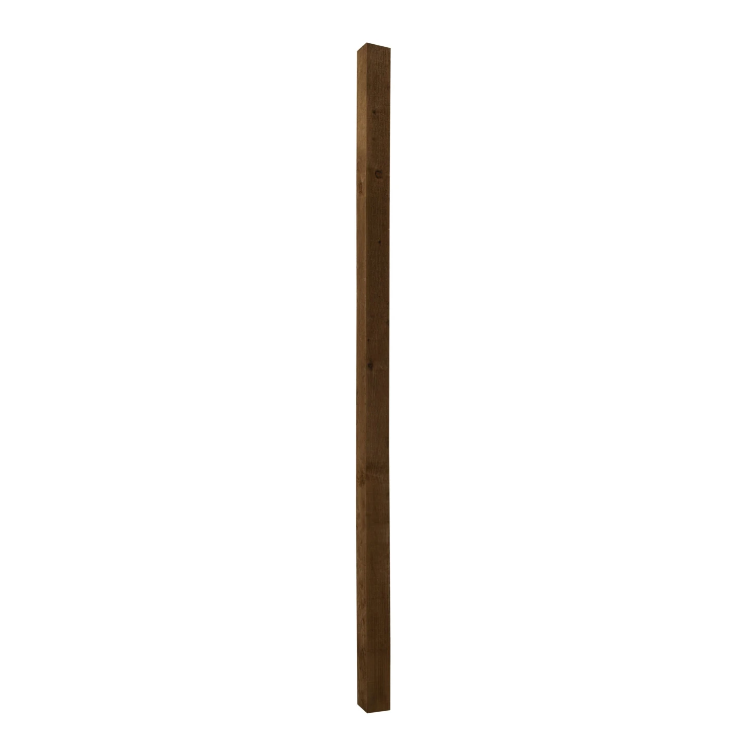 UC4 Brown Square Wooden Fence Post (H)2.1m (W)75mm, Pack Of 5 3 UC4 Brown Square Wooden Fence Post (H)2.1m (W)75mm, Pack Of 5