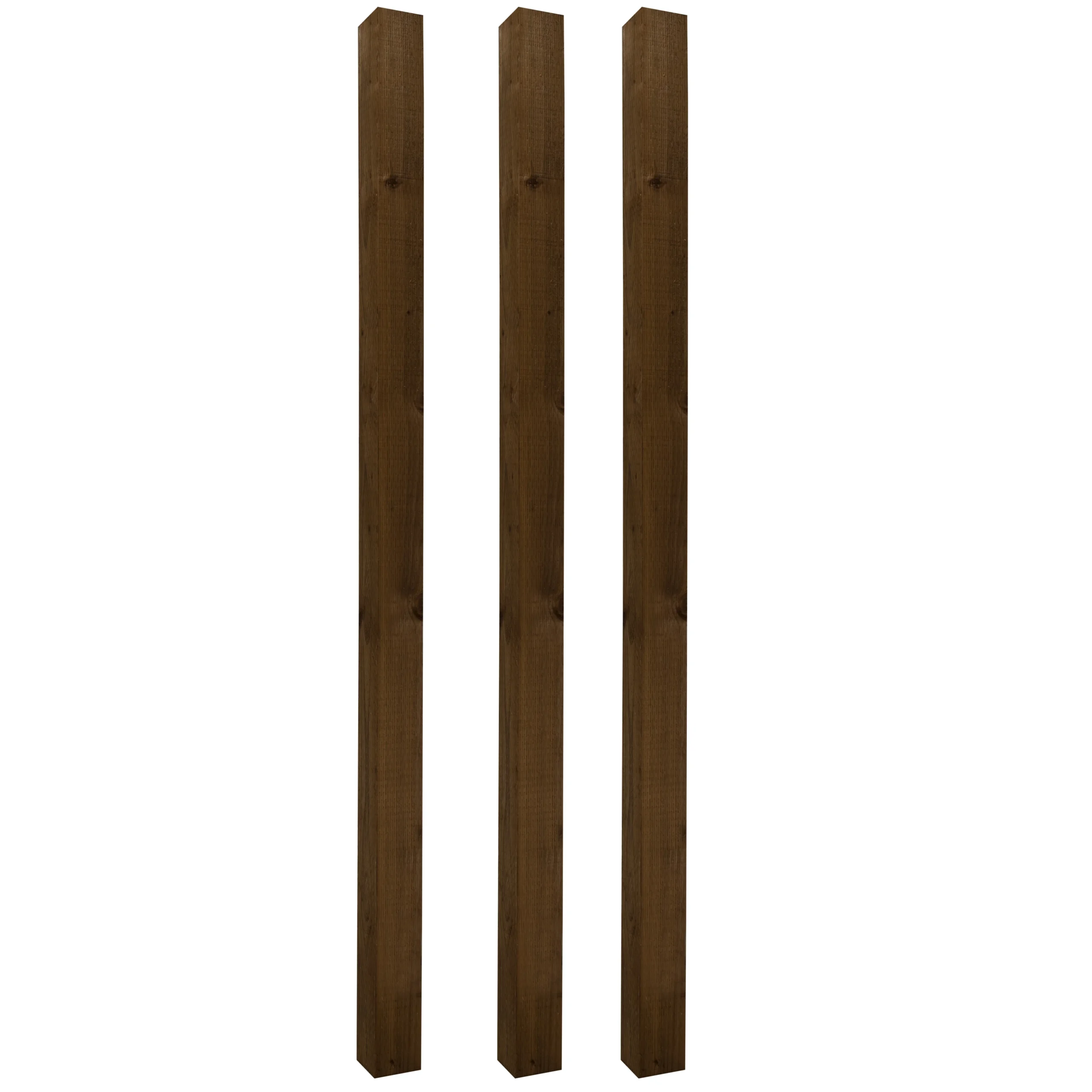 UC4 Brown Square Wooden Fence Post (H)2.4m (W)100mm, Pack Of 3 5 UC4 Brown Square Wooden Fence Post (H)2.4m (W)100mm, Pack Of 3 - Image 3
