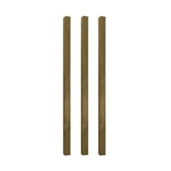 UC4 Green Square Wooden Fence Post (H)1.8m (W)75mm, Pack Of 3 -WoodDepot Shop uc4 green square wooden fence post h 1 8m w 75mm pack of 35013053161203 10c bq