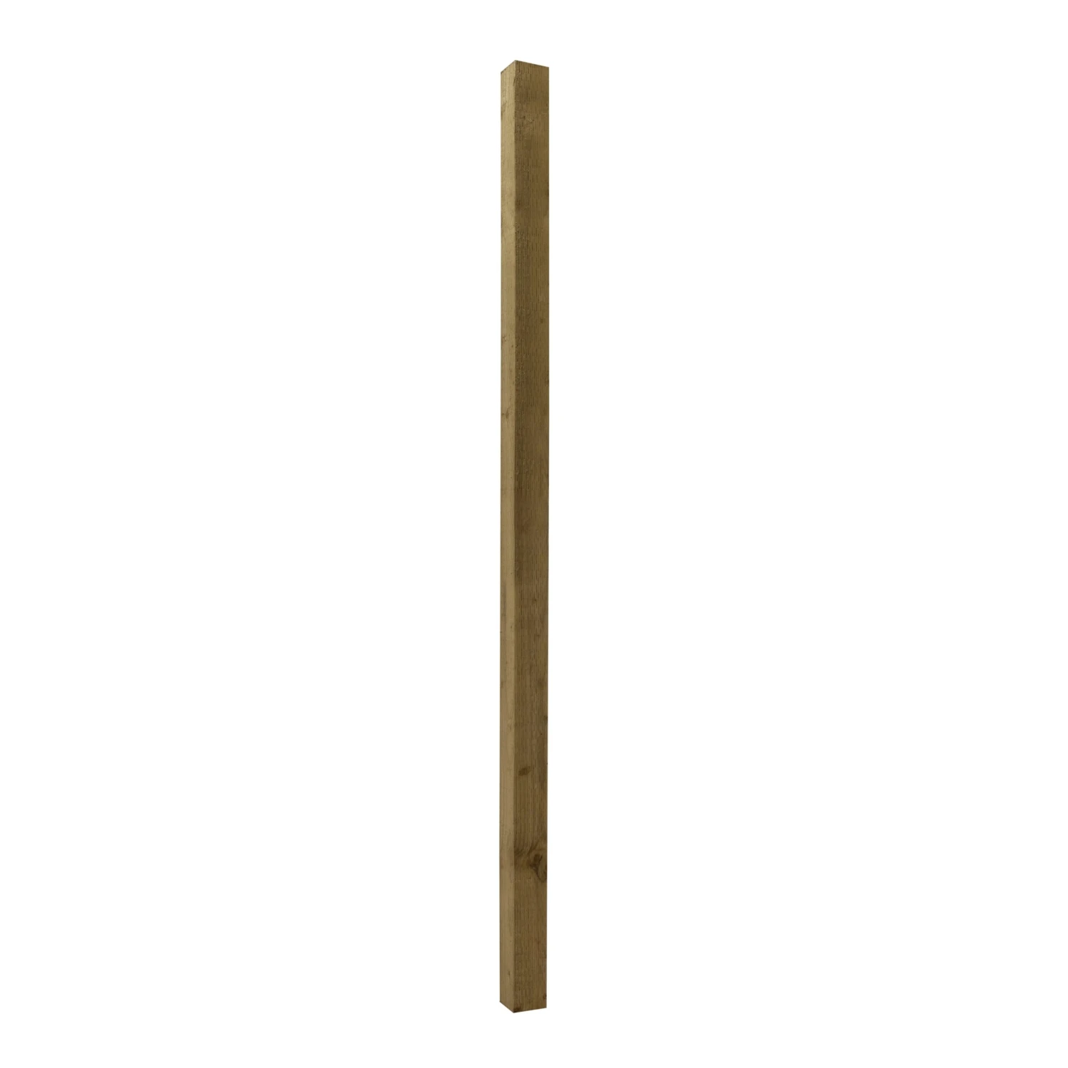 UC4 Green Square Wooden Fence Post (H)2.1m (W)75mm, Pack Of 5 3 UC4 Green Square Wooden Fence Post (H)2.1m (W)75mm, Pack Of 5