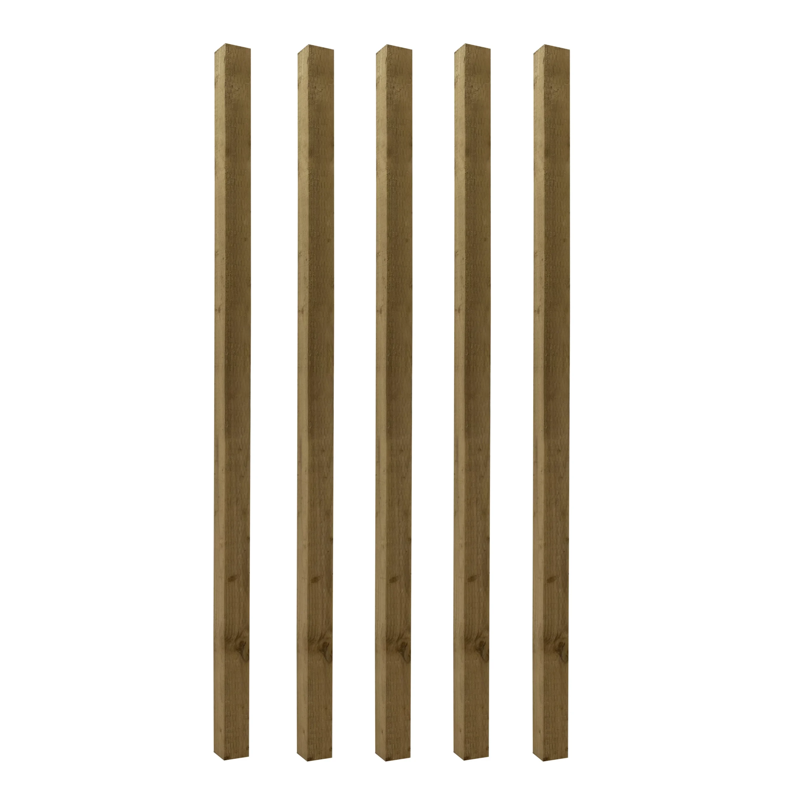 UC4 Green Square Wooden Fence Post (H)2.1m (W)75mm, Pack Of 5 5 UC4 Green Square Wooden Fence Post (H)2.1m (W)75mm, Pack Of 5 - Image 3