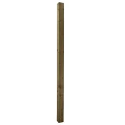 UC4 Green Square Wooden Fence Post (H)2.4m (W)100mm, Pack Of 5