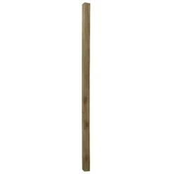 UC4 Green Square Wooden Fence Post (H)2.4m (W)75mm, Pack Of 4