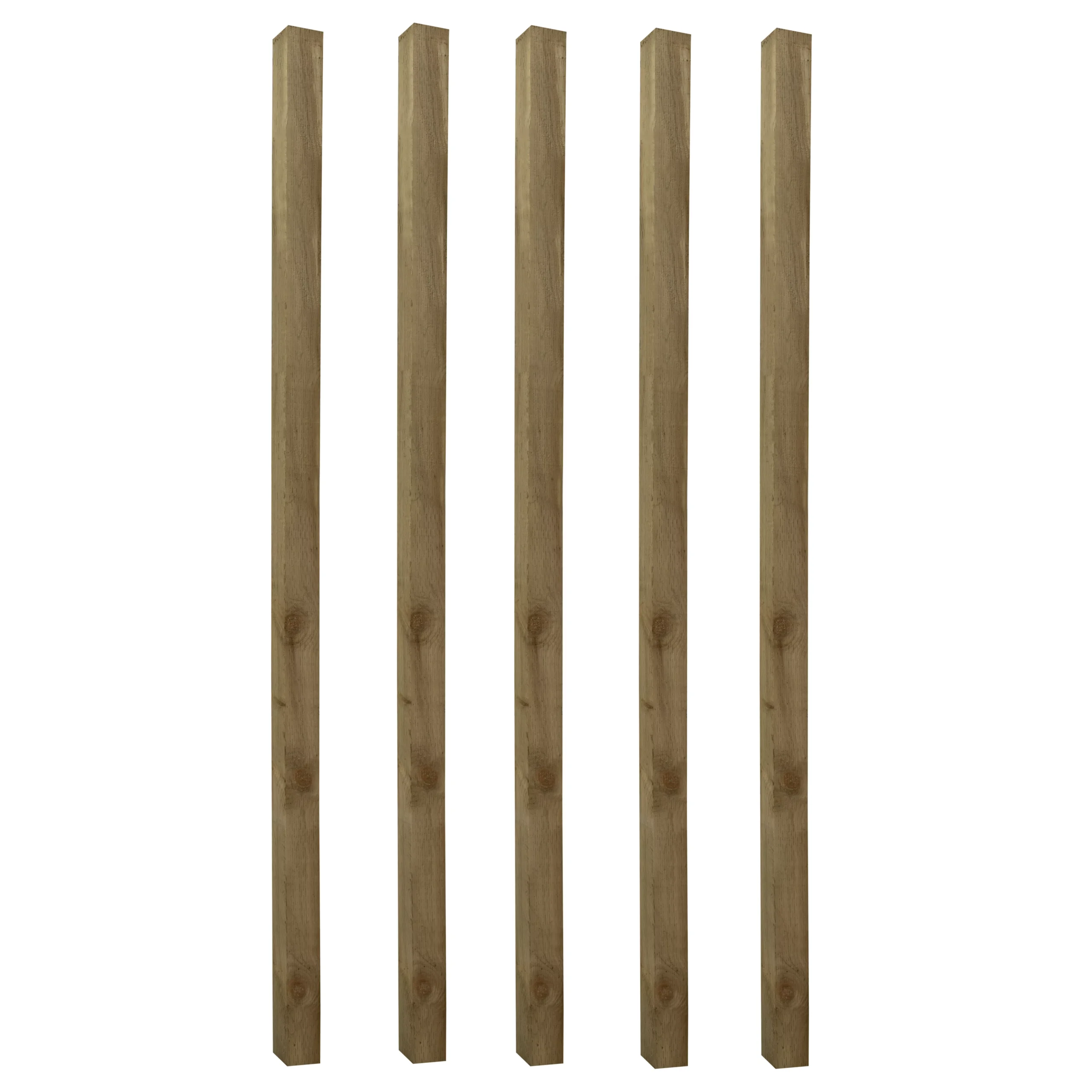 UC4 Green Square Wooden Fence Post (H)2.4m (W)75mm, Pack Of 5 5 UC4 Green Square Wooden Fence Post (H)2.4m (W)75mm, Pack Of 5 - Image 3