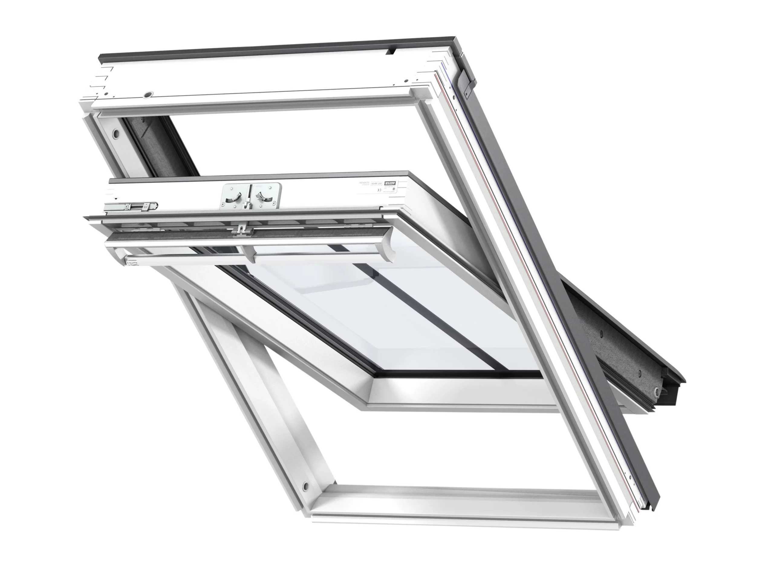 Velux White Aluminium Centre Pivot Roof Window, (H)1140mm (W)1180mm 3 Velux White Aluminium Centre Pivot Roof Window, (H)1140mm (W)1180mm