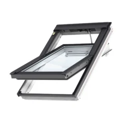 Velux White Aluminium Centre Pivot Roof Window, (H)780mm (W)550mm