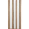 Vertical 3 Panel Frosted Glazed Oak Veneer Internal Door, (H)1981mm (W)686mm (T)35mm -WoodDepot Shop vertical 3 panel frosted glazed oak veneer internal door h 1981mm w 686mm t 35mm5059340236384 01c bq