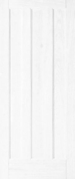 Vertical 3 Panel White Internal Door, (H)1981mm (W)610mm (T)35mm