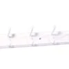 White 6 Hook Rail, (L)685mm (H)15mm -WoodDepot Shop white 6 hook rail l 685mm h 15mm05249923 03c