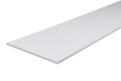 White Fully Edged Chipboard Furniture Board, (L)1.2m (W)400mm (T)18mm