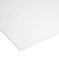 White Hardboard (L)1.83m (W)0.61m (T)3mm 3200g