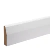 White MDF Chamfered Architrave (L)2.18m (W)69mm (T)18mm, Pack Of 5