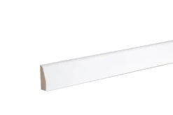 White MDF Chamfered Architrave (L)2.1m (W)44mm (T)14.5mm, Pack Of 5