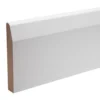 White MDF Chamfered Skirting Board (L)2.4m (W)119mm (T)18mm, Pack Of 2 -WoodDepot Shop white mdf chamfered skirting board l 2 4m w 119mm t 18mm pack of 25022652847333 01c bq