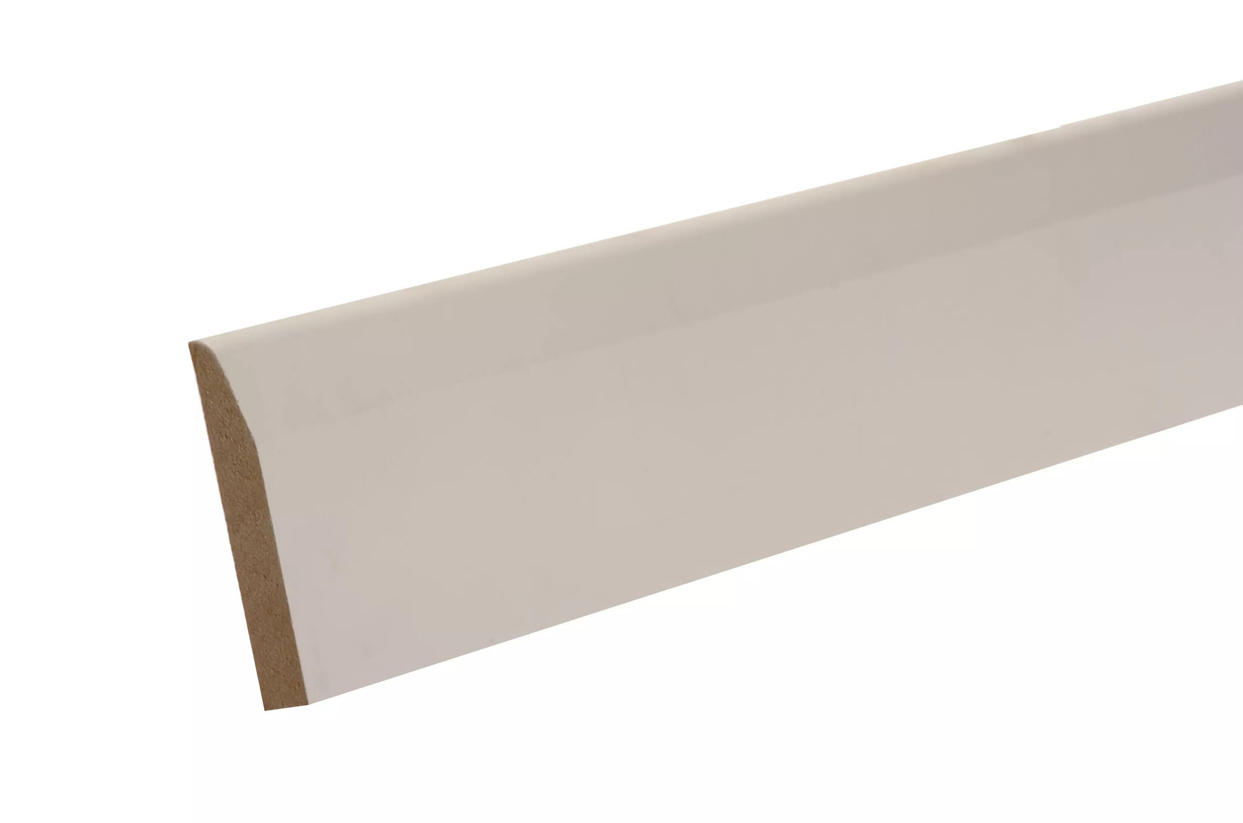 White MDF Chamfered Skirting Board (L)2.4m (W)94mm (T)14.5mm, Pack Of 4 3 White MDF Chamfered Skirting Board (L)2.4m (W)94mm (T)14.5mm, Pack Of 4