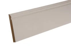 White MDF Torus Skirting Board (L)2.4m (W)119mm (T)18mm, Pack Of 2