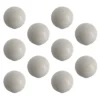 White Plastic Round Furniture Knob, Pack Of 10 -WoodDepot Shop white plastic round furniture knob pack of 1005167685 02c