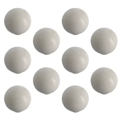 White Plastic Round Furniture Knob, Pack Of 10