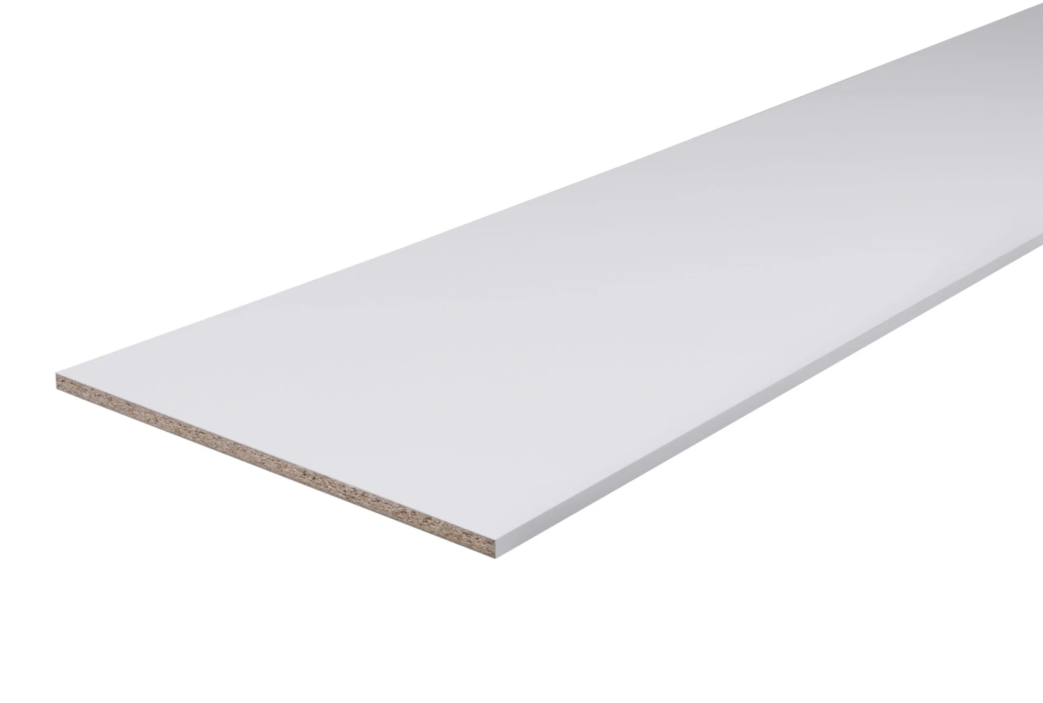White Semi Edged Chipboard Furniture Board, (L)2m (W)500mm (T)16mm 3 White Semi Edged Chipboard Furniture Board, (L)2m (W)500mm (T)16mm