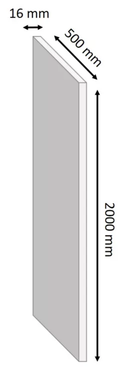 White Semi Edged Chipboard Furniture Board, (L)2m (W)500mm (T)16mm 6 White Semi Edged Chipboard Furniture Board, (L)2m (W)500mm (T)16mm -WoodDepot Shop white semi edged chipboard furniture board l 2m w 500mm t 16mm3663602873815 03t