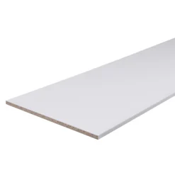 White Semi Edged Furniture Panel, (L)2m (W)200mm (T)16mm