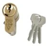 Yale Brass Effect Single Euro Cylinder Lock, (L)95mm (W)29mm