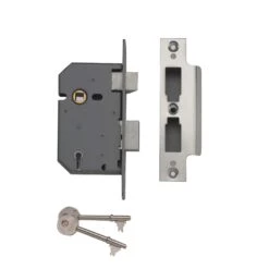Yale Chrome Effect Metal Tubular Mortice Latch