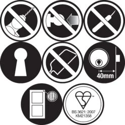 Yale Chrome Effect Night Latch, (H)90mm (W)90mm -WoodDepot Shop yale chrome effect night latch h 90mm w 90mm5010609030556 01t