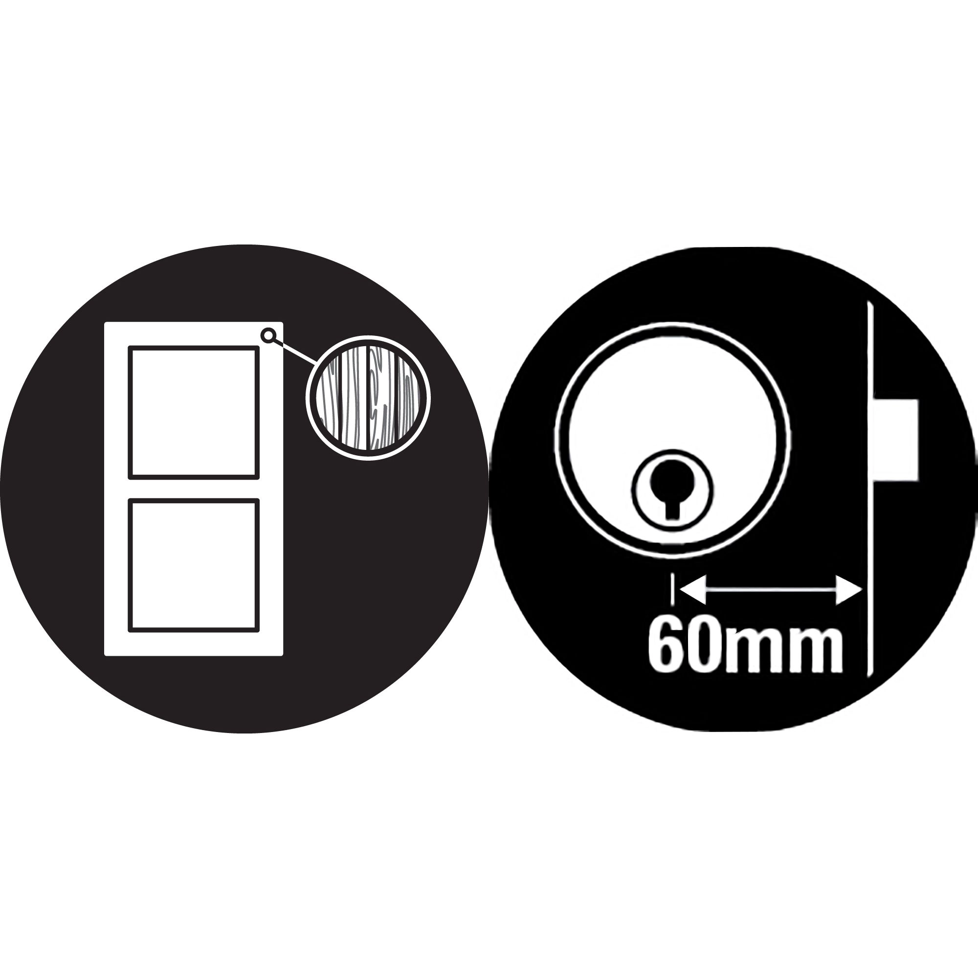 Yale Grey Brass Effect LH & RH Deadlock Night Latch, (H)70mm (W)93mm 4 Yale Grey Brass Effect LH & RH Deadlock Night Latch, (H)70mm (W)93mm - Image 2