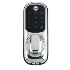 Yale Keyless Polished Chrome Effect Smart Digital Door Lock