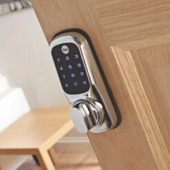 Yale Keyless Polished Chrome Effect Smart Digital Door Lock -WoodDepot Shop yale keyless polished chrome effect smart digital door lock5011802243224 03i BQ