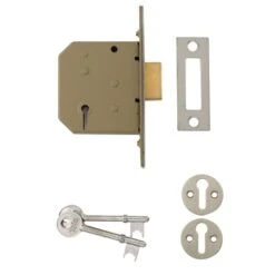 Yale P-M322-CH-65 64mm Polished Metal 3 Lever Deadlock