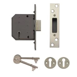 Yale P-M552-CH-78 76mm Polished Metal 5 Lever Deadlock