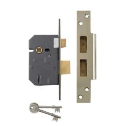 Yale PM560 3IN 76mm Chrome Effect Metal 5 Lever Sashlock