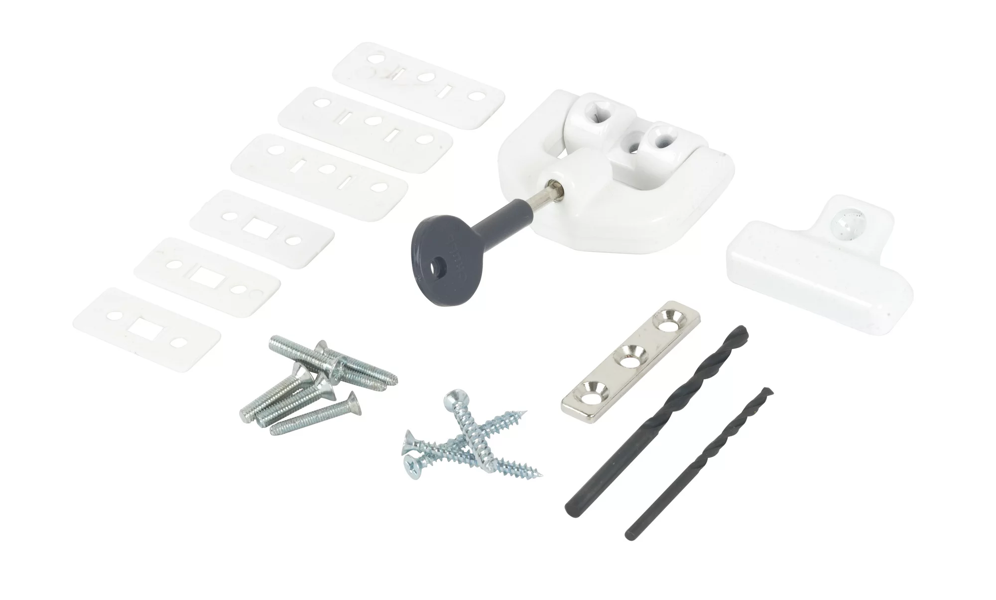 Yale White Metal & UPVC Window Lock 3 Yale White Metal & UPVC Window Lock