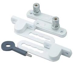 Yale White Metal Window Ventilation Lock, Pack Of 2