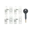 Yale White UPVC Window Lock, Pack Of 4 -WoodDepot Shop yale white upvc window lock pack of 45011783000724 07c