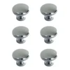 Zinc Alloy Chrome Effect Round Furniture Knob (Dia)30mm, Pack Of 6 2 Zinc Alloy Chrome Effect Round Furniture Knob (Dia)30mm, Pack Of 6 -WoodDepot Shop zinc alloy chrome effect round furniture knob dia 30mm pack of 605166886 02c